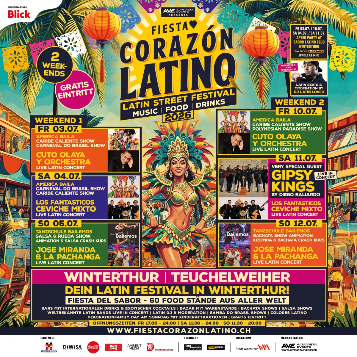 Fiesta Corazón Latino | Latin Street Fest | Music | Food | Drinks Fiesta Corazón Latino<br>Weekend 1
