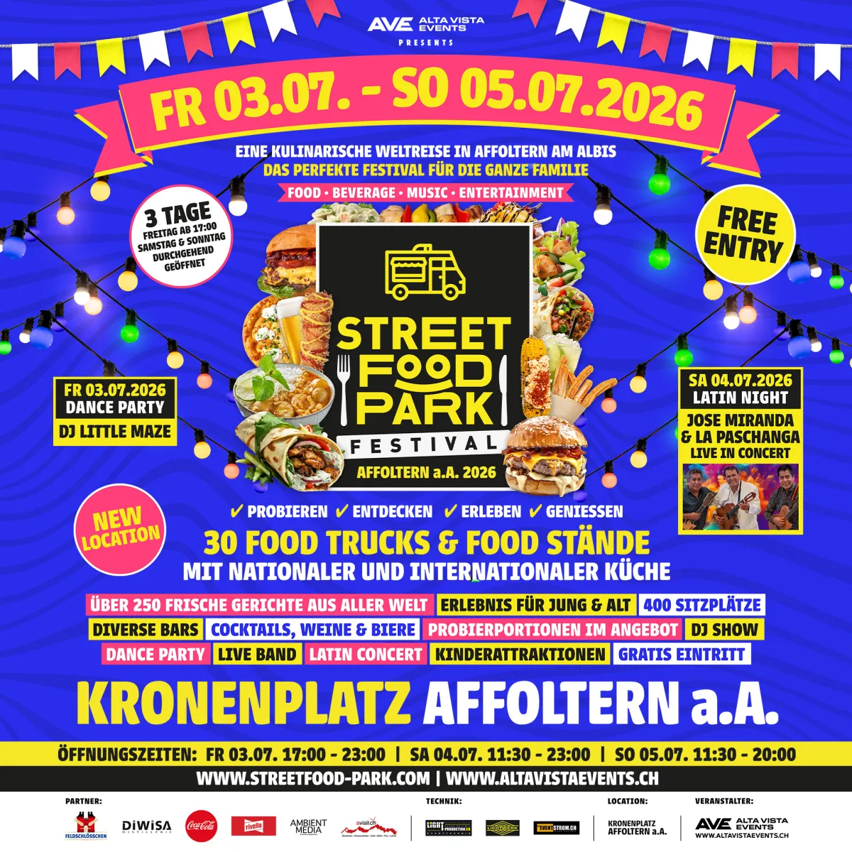 Alta Vista Events AG 1. Street Food Park Festival Affoltern am Albis