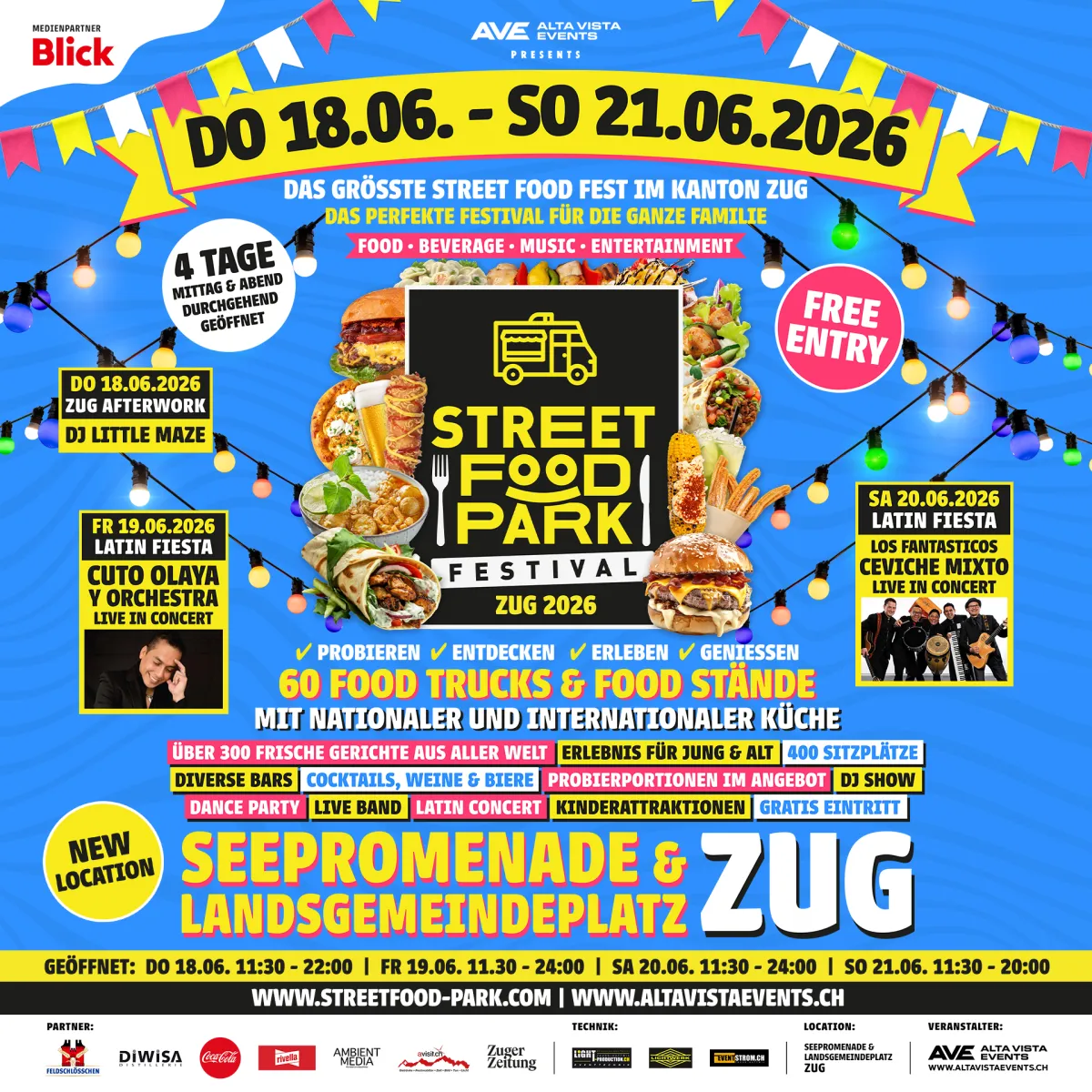 Alta Vista Events AG 1. Street Food Park Festival Zug am See