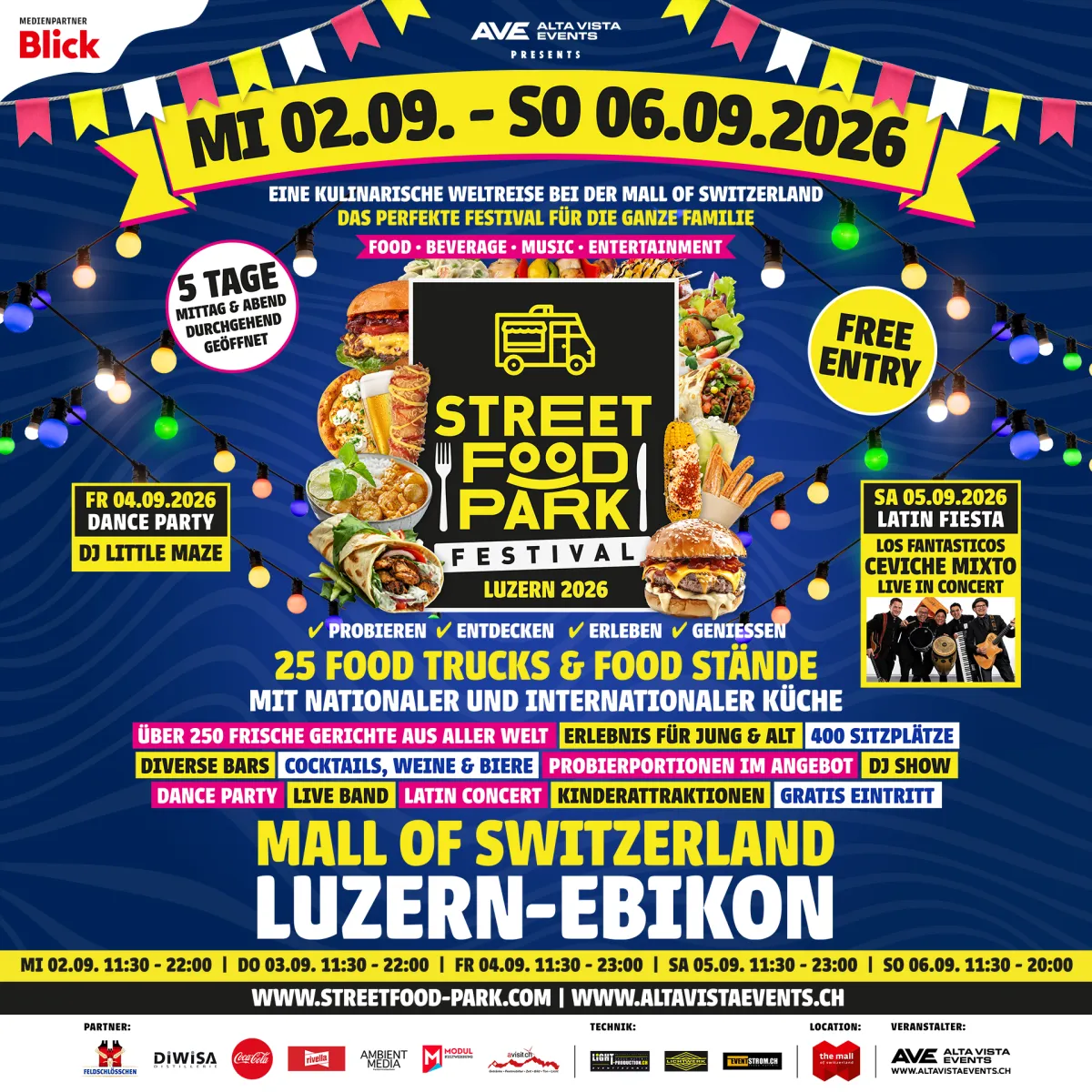 Alta Vista Events AG 3. Street Food Park Festival Mall of Switzerland