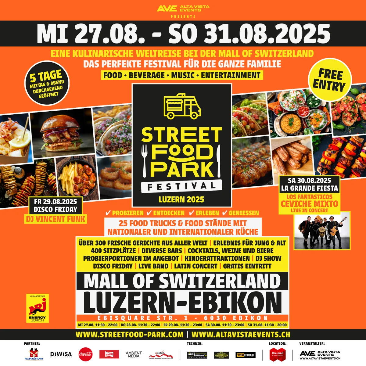 Alta Vista Events GmbH 2. Street Food Park Festival Mall of Switzerland